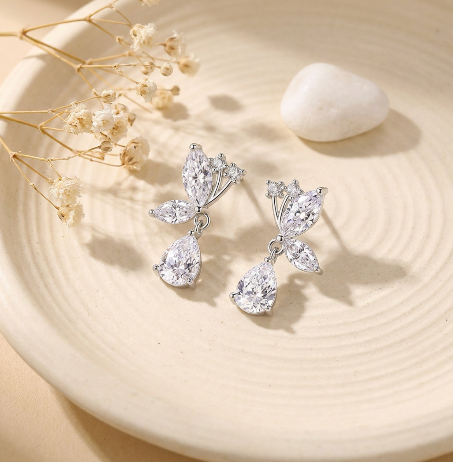 Marquise Zircon Teardrop Dangle Earrings