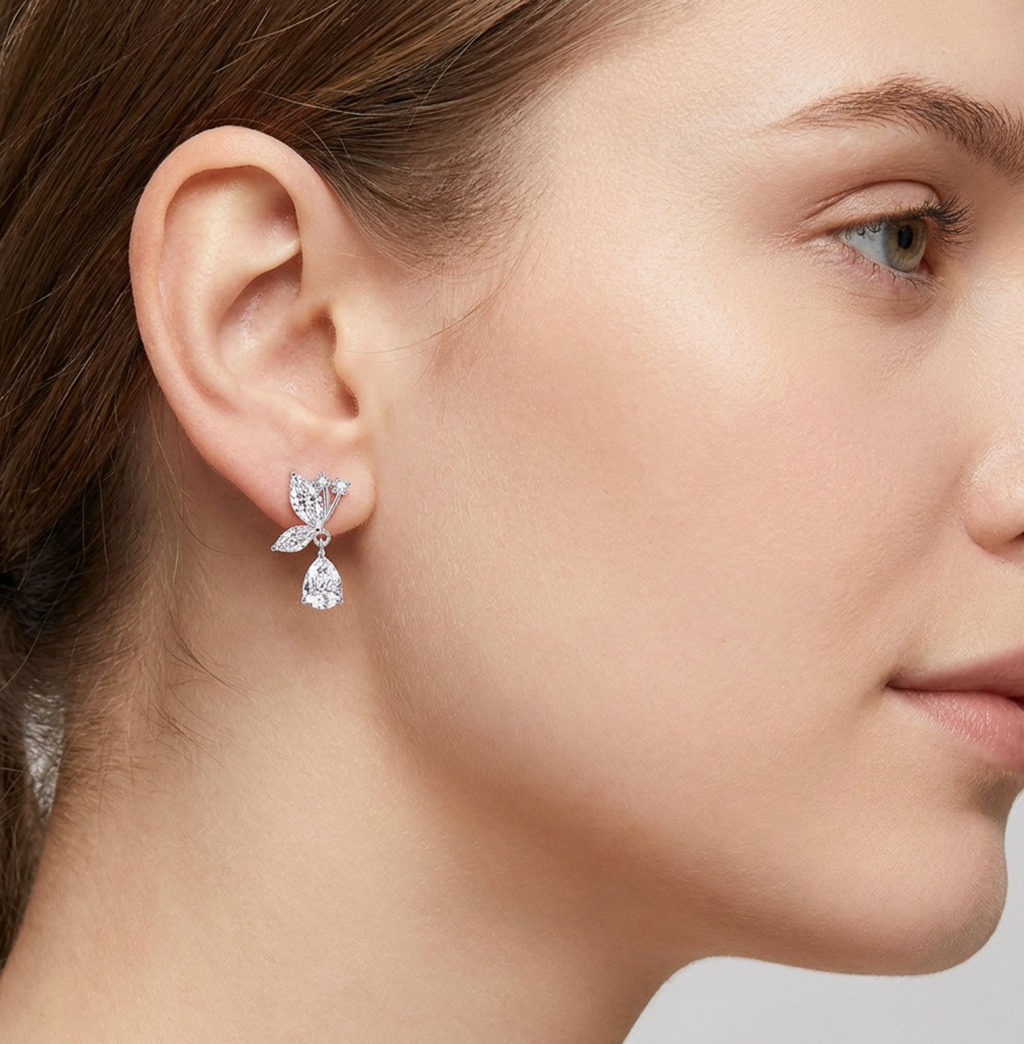 Marquise Zircon Teardrop Dangle Earrings