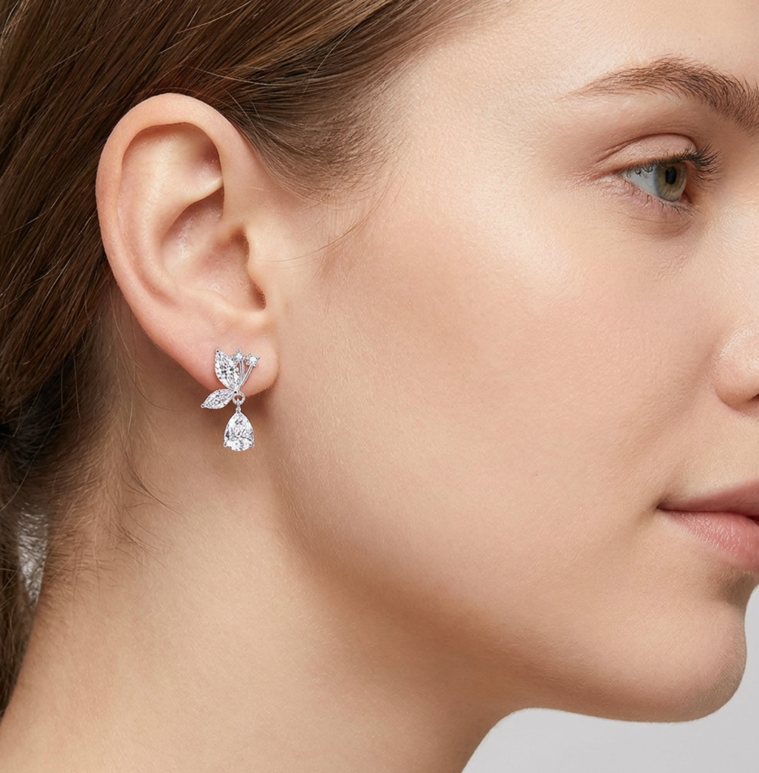 Marquise Zircon Teardrop Dangle Earrings