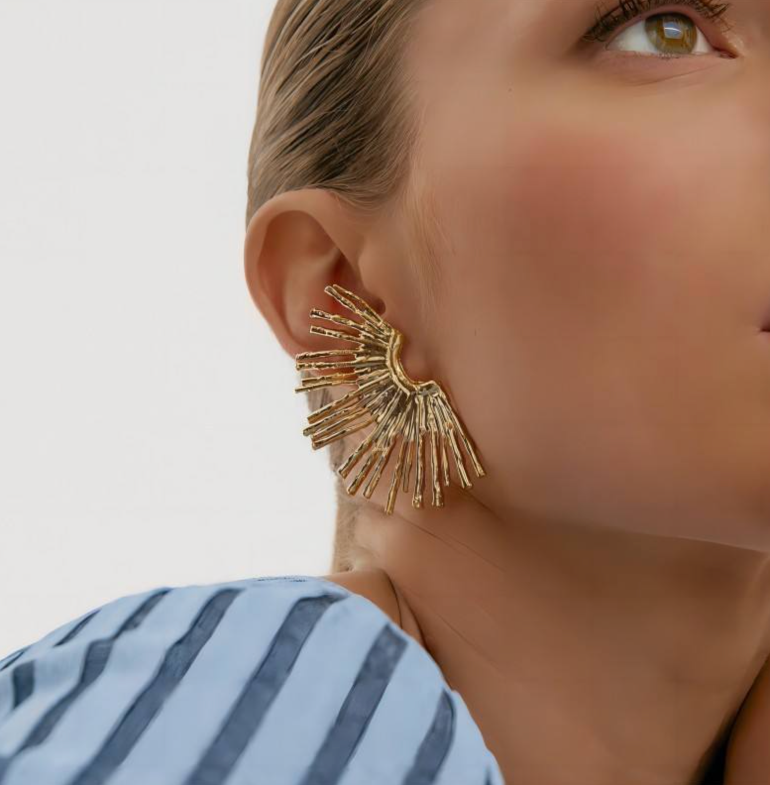 Gold-Plated Stainless Steel Boho Earrings
