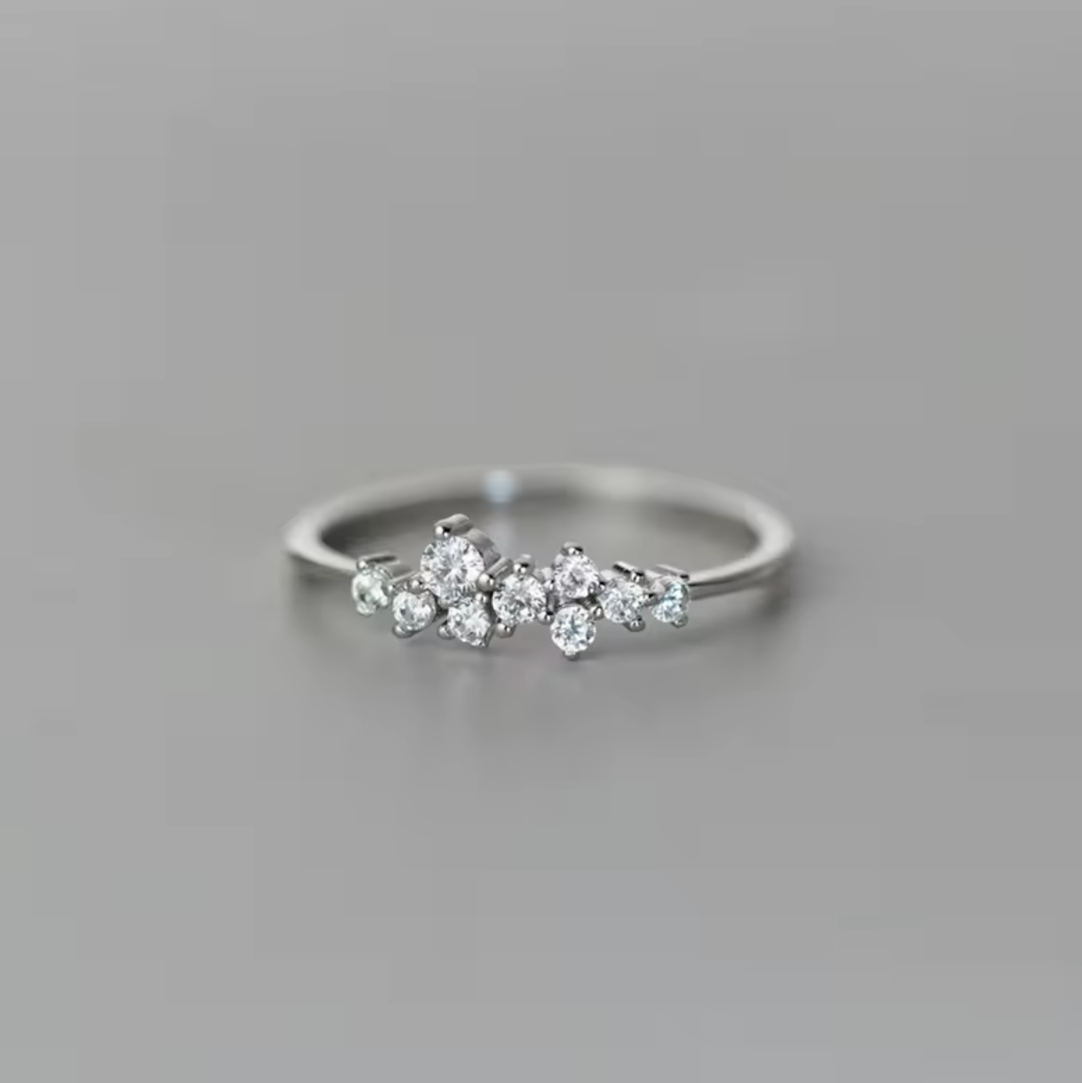 Elegant Shiny Zircon Statement Ring