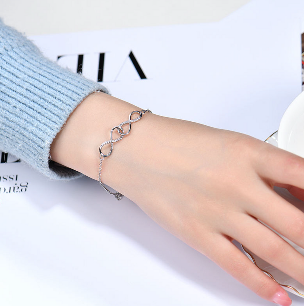 Infinity Forever Love Charm Bracelet