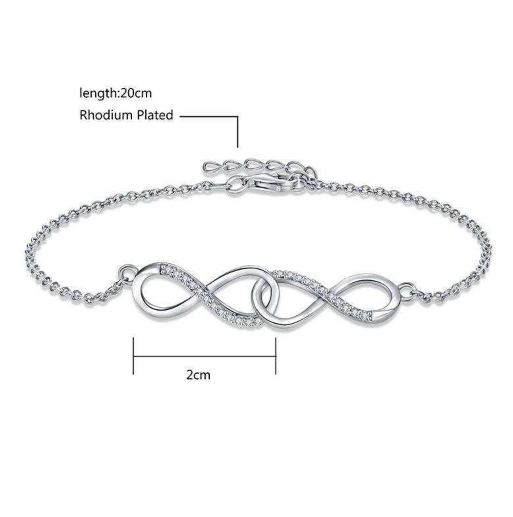 Infinity Forever Love Charm Bracelet