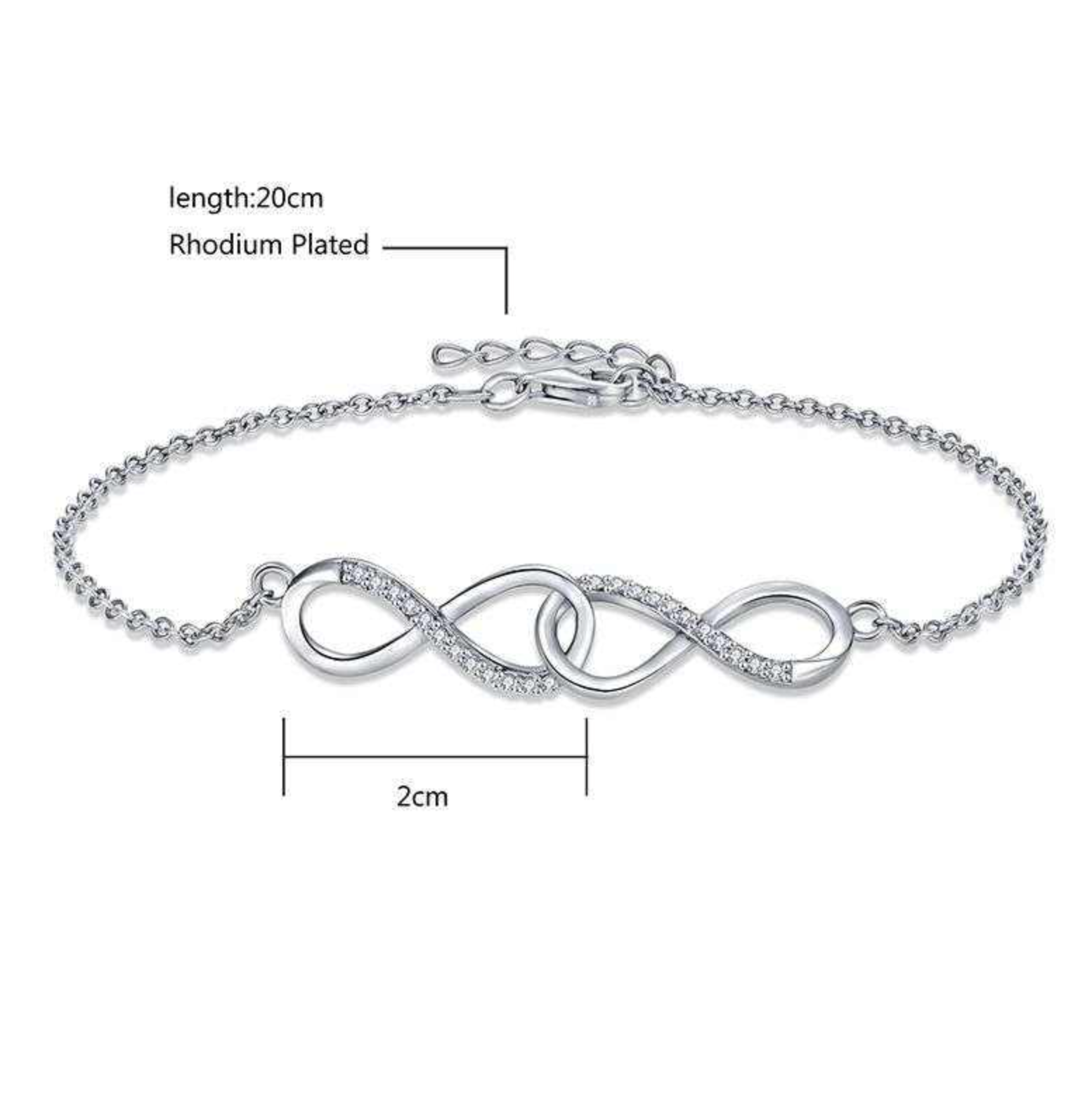 Infinity Forever Love Charm Bracelet
